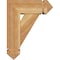 Ekena Millwork Traditional Arts and Crafts Rough Sawn Bracket w/ Offset Brace, Western Red Cedar, 6"W x 14"D x 18"H BKT0604X14X18TRA03RWR - alternate 3